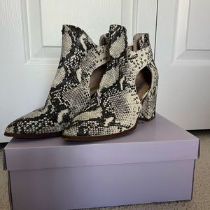 Steve Madden Snake Skin Booties